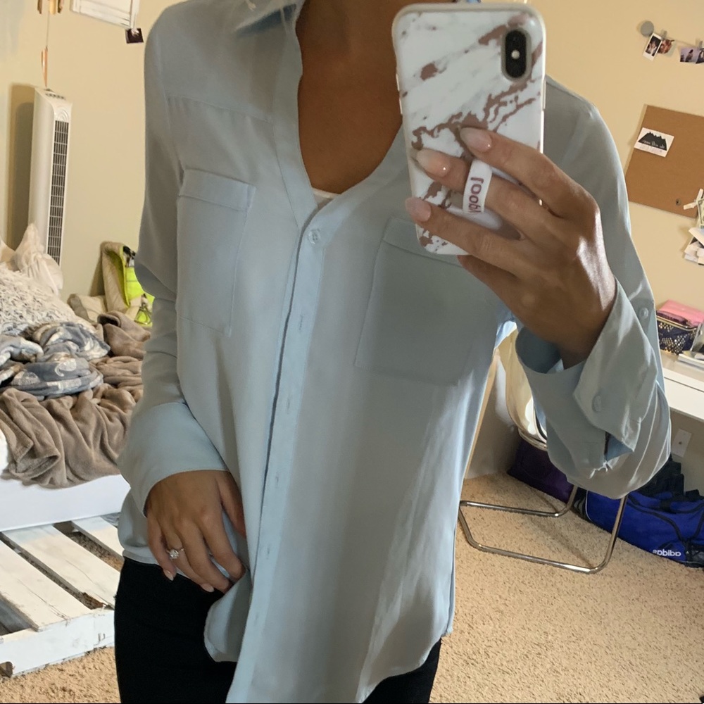 Blue Button Down